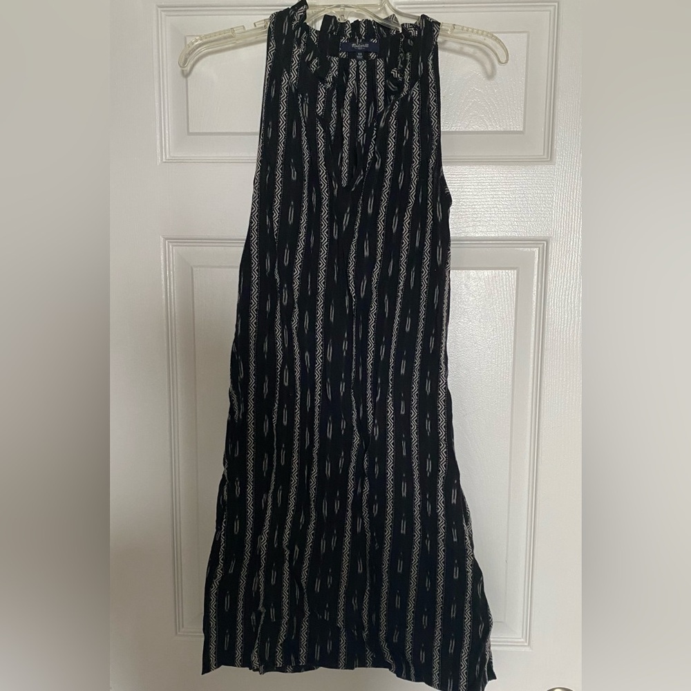 Madewell Black and White Knit Dress
